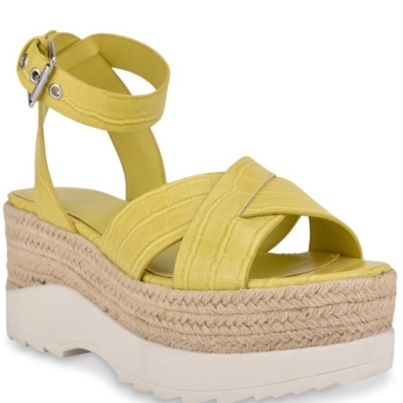 Marc Fisher Zarita Espadrille Wedge Sandal Size 8 - Picture 1 of 8